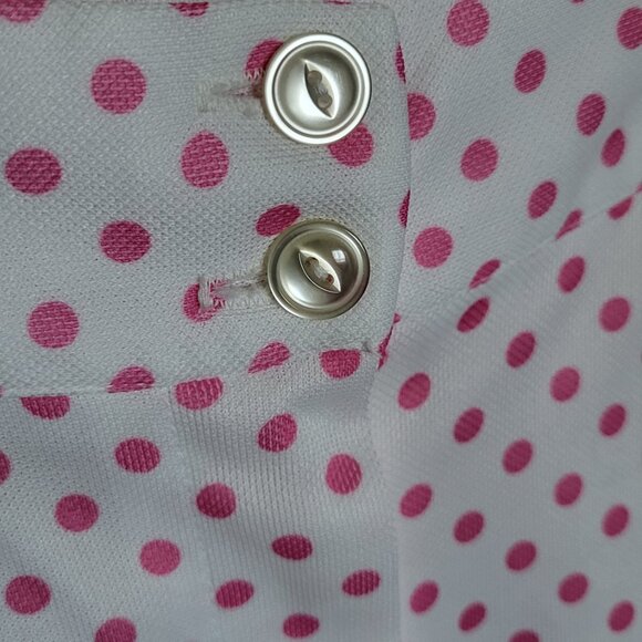 Pink Polka Dot 70s Power Suit w/ Bell Bottoms - Picture 8 of 12